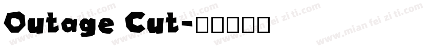 Outage Cut字体转换